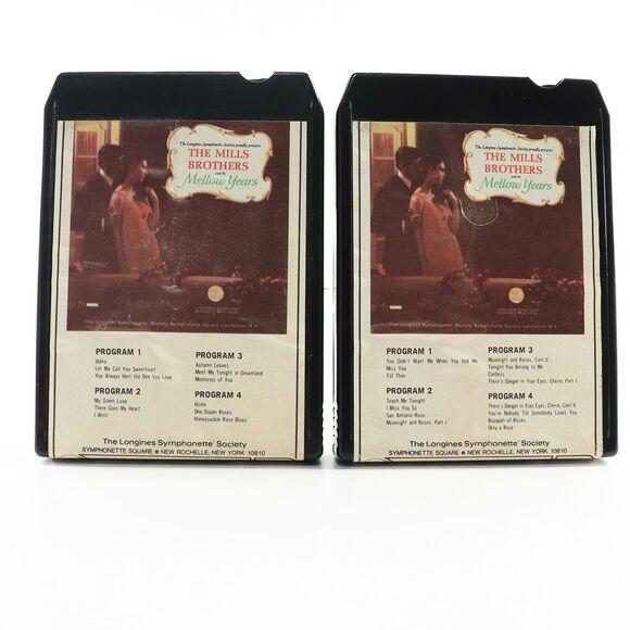 The Mills Brothers and the Mellow Years Longines (2 Tape 8-Track, REFURBISHED) - Picture 1 of 9